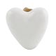 White Tiny Heart Ceramic Cabinet Knobs